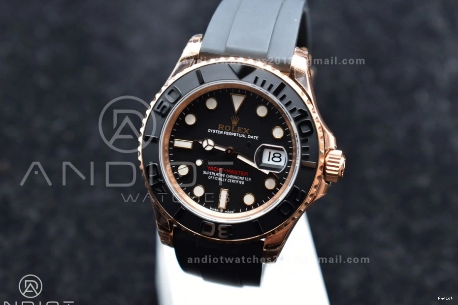 on Bezel Black Ceramic VS3235 Strap VSF Edition Oysterflex Yacht-Master 1:1 Best Rubber 126655 0520